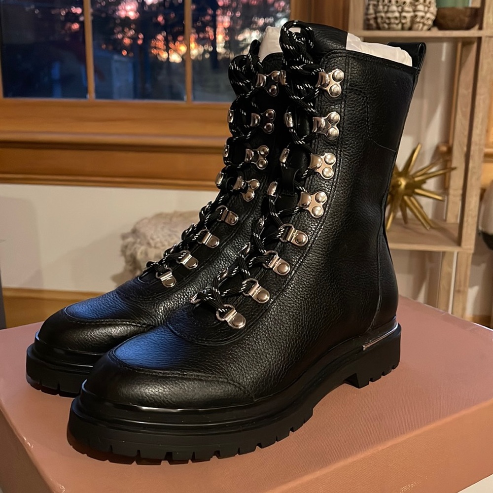 Via Spiga Lace Up Boots